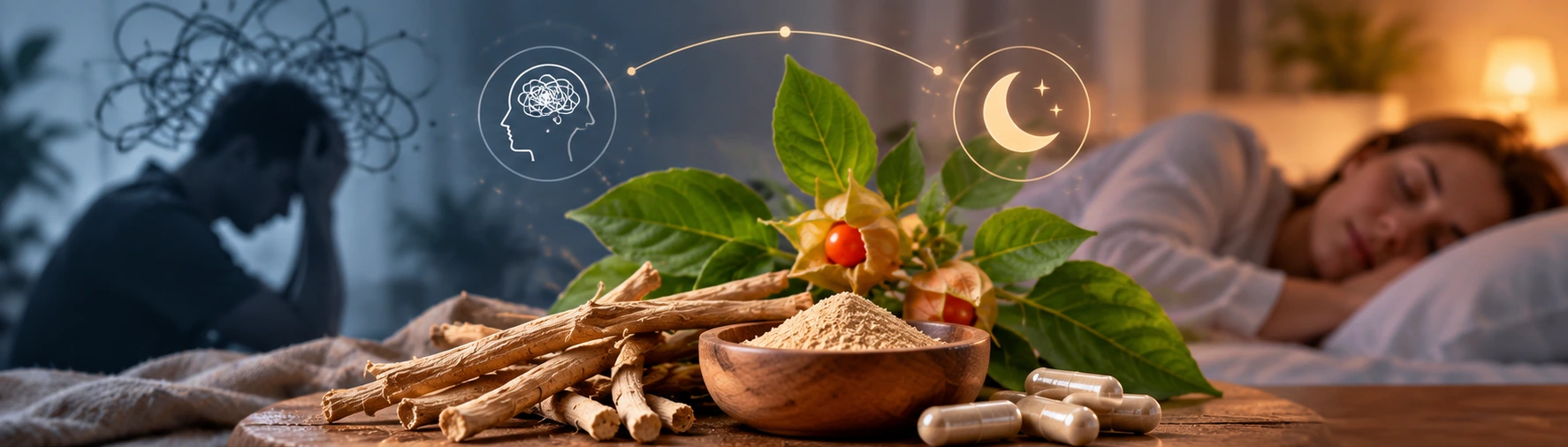 Ashwagandha Stres ve Uyku Üzerinde Etkili mi? yazısının kapak görseli